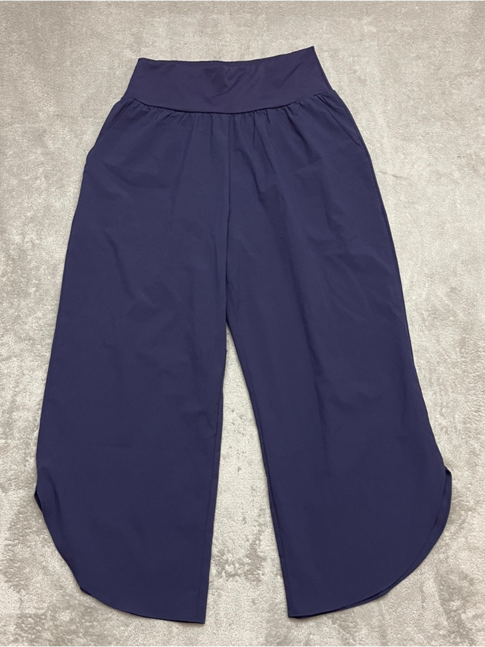 HALARA Breezeful High Waisted Tummy Control Split Hem Quick Dry Resort Blue M